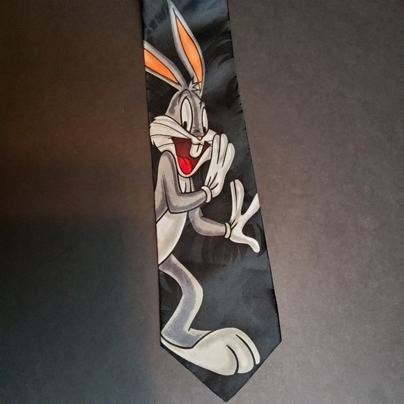 Vintage Looney Tunes Mania Bugs Bunny Necktie 1996 - Picture 3 of 7